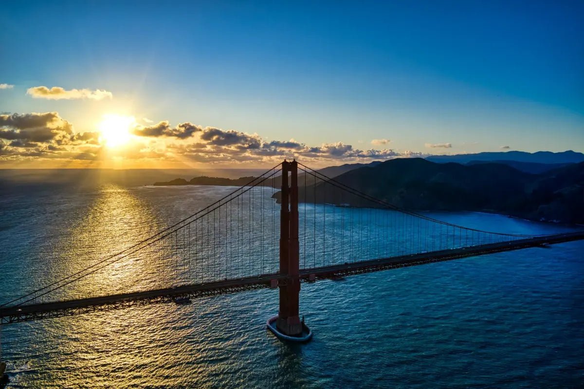 Golden Gate in San Francisco at sunset